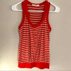 Racer back striped tank